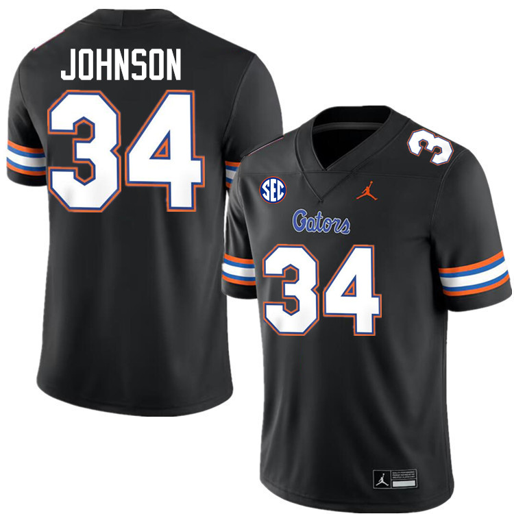 Myles Johnson Florida Jersey,Florida Gators #34 Myles Johnson Uniforms,Jersey Youth-Black